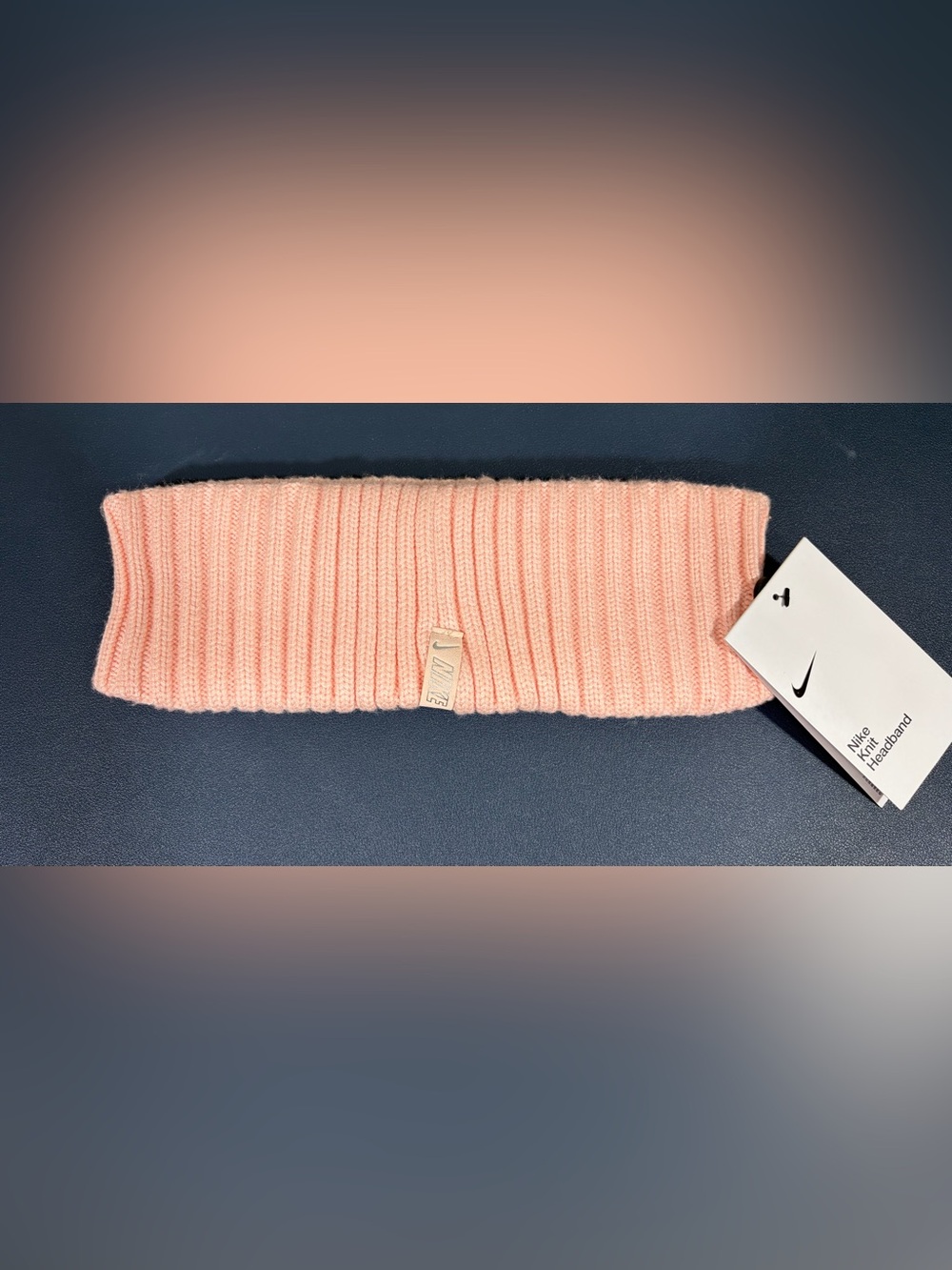 NWT Nike Women's Knit Headband in Light Pink